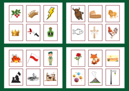 LEKTURY - kl. 4-8 - IKONKI - fiszki - powtórka - egzamin - 102 szt.