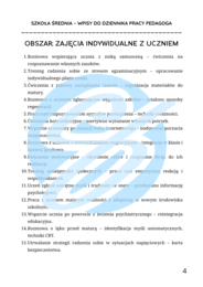 Pedagog specjalny w szkole średniej – przykładowe wpisy do dziennika