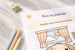 Kolorowanka: dzień z życia psa