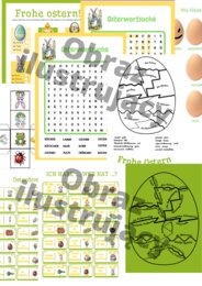 Ostern -🌸🐣 Wielkanocny zestaw gier i kart pracy do niemieckiego! 🐰🌷