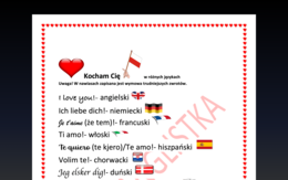 Kocham cię w ponad 20 językach + wymowa +flagi - walentynkowa lekcja języka obcego