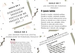 Mała gra terenowa z Janem Kochanowskim i jego fraszkami