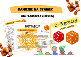 Kamienie na szaniec - gra planszowa z kostką