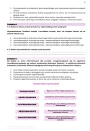 Karta pracy - części zdania, rodzaje zdań