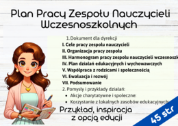 Plan Pracy Zespołu Nauczycieli Wczesnoszkolnych