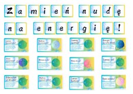 Gazetka szkolna na temat aktywności fizycznej dzieci i młodzieży - Zamień nudę na energię!