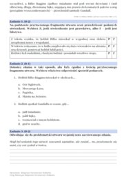 Arkusze egzaminacyjne lektury IV-VIII