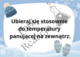 Gazetka "Bezpieczne ferie zimowe"