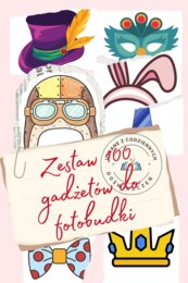Zestaw 100 gadżetów do fotobudki