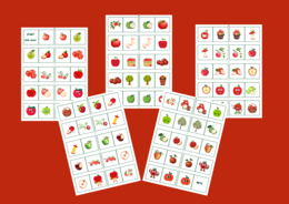 DZIEŃ JABŁKA – domino obrazkowe