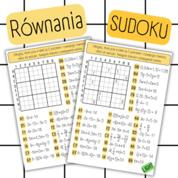 RÓWNANIA - sudoku