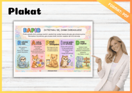 Plakat Emocje RAPID Zatrzymaj się zanim zareagujesz