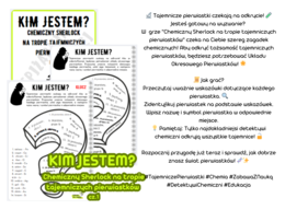 KIM JESTEM? Chemiczny Sherlock na tropie tajemniczych pierwiastków cz.1