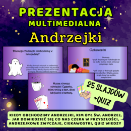 Prezentacja multimedialna - ANDRZEJKI + QUIZ WIEDZY