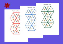 CZĘŚCI MOWY - kl. 5-8 - trimino 12 elementów