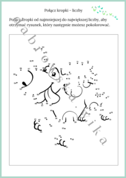 Połącz kropki - liczby