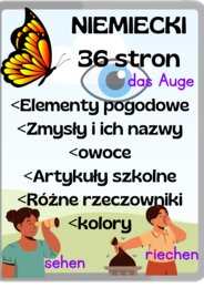 Niemiecki 36 kart pracy.