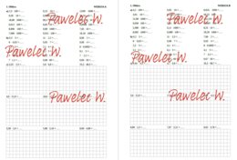 Mnożenie ułamków dziesiętnych - sprawdzian, karta pracy, praca domowa, kl. 6, 7 - 2 grupy/wersje + odpowiedzi