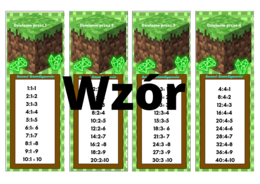 Tabliczka mnożenia I dzielenia gracza