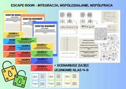 ESCAPE ROOM - integracja, współdziałanie i współpraca - zajęcia wychowawcze skierowane do uczniów klas 4-8