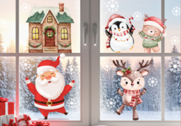 🎄✨ MEGA PAKIET ZIMOWO-ŚWIĄTECZNY| Dwustronne ozdoby - aż 50 elementów! ✨🎄|Idealne na gazetkę|okna lud drzwi klasy