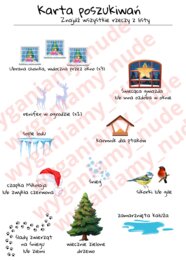Świąteczna karta poszukiwań (zima)