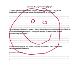 "Opowieść wigilijna" - argumenty