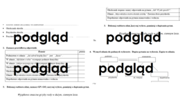 Zdanie pojedyncze, wykresy, składnia - sprawdzian