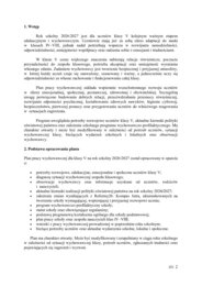 PLAN PRACY WYCHOWAWCZEJ dla klasy V na rok szkolny 2026/2027