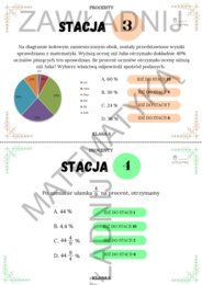 Stacje zadaniowe – procenty