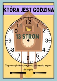 Kolorowy zegar pełne godziny