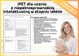 IPET dla ucznia z niepełnosprawnością intelektualną w stopniu lekkim