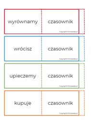 Fiszki - części mowy