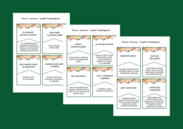 DZIEŃ OWOCÓW I WARZYW - owoce - warzywa – frazeologizmy – ZWIĄZKI FRAZEOLOGICZNE – fiszki – 28 szt. – kl. 4-8 – egzamin – powtórzenie – ćwiczenia