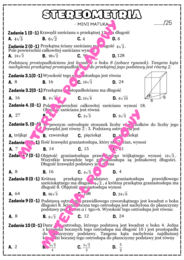 Mini matura - stereometria. Graniastosłupy. Ostrosłupy.