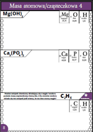Karty pracy- Klasa 7. Chemia – Masa atomowa i masa cząsteczkowa