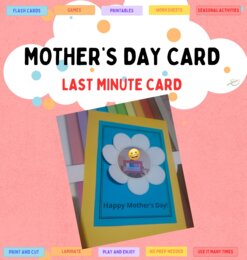 Prosta laurka/ kartka na Dzień Matki MOŻNA EDYTOWAĆ/ EDITABLE Easy Mother's Day Card LAST MINUTE