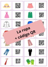 Domino obrazkowe z kodami QR! (La ropa-ubranie)