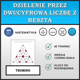 Trimino - Dzielenie przez dwucyfrową liczbę z resztą | matematyka