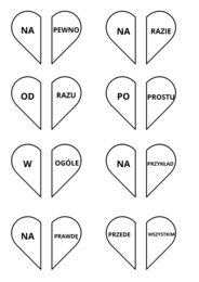 Walentynkowe przykłady pisowni łącznej i rozdzielnej