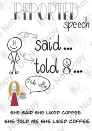 DRAWN TO GRAMMAR – REPORTED SPEECH
