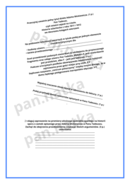 Pan Tadeusz - arkusz zadaniowy