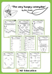 Zadania do ksiażki "The very hungry caterpillar"