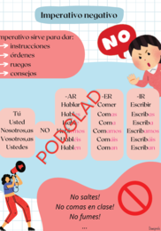 Imperativo negativo tryb rozkazujący po hiszpańsku A2