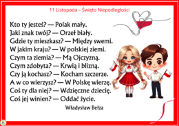 11 LISTOPADA - NARODOWE ŚWIĘTO NIEPODLEGŁOŚCI - gazetka