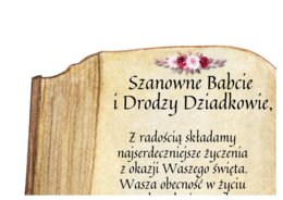 DZIEŃ BABCI I DZIADKA - gazetka, grafika XL, życzenia