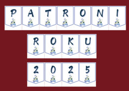 PATRONI ROKU 2025 – girlanda – biblioteka – język polski – wersja 2