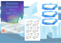 Ćwiczenia sylabowe cz. 4 Seria Zima Niedźwiadki polarne