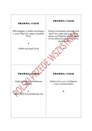 Hobbit, czyli...- Prawda/ Fałsz