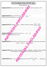 MINI MATURA MATEMATYKA - trygonometria